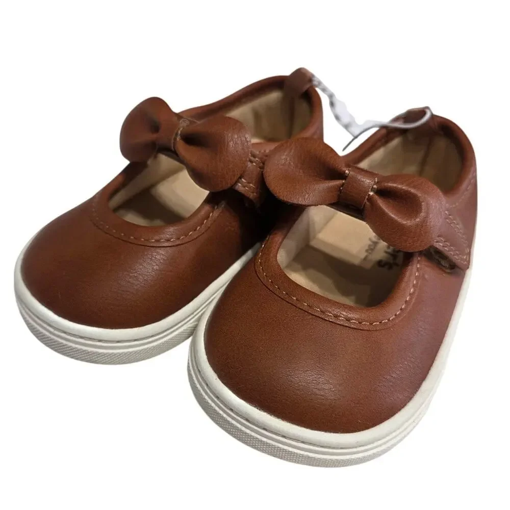 NWT Brown Bow Mary Jane Sneakers - Carter's - Toddler 4